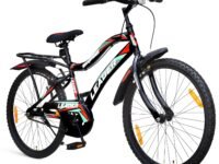 Leader Baymax 26T IBC Mountain Bicycle/Bike Without Gear Single Speed for Men - Ideal for 10+ Years (26T, Black)