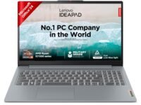 Lenovo Ideapad Slim 3 AMD Ryzen 5 7520U 15.6" (39.6cm) FHD Thin and Light Laptop (16GB/512GB SSD/Windows 11/Microsoft 365 Basic* + Office Home 2024/Backlit Keyboard/Grey/1.6Kg), 82XQ00XDIN