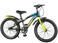 Lifelong 20T Cycle for Kids 5 to 8 Years - Bike for Boys and Girls - 85% Pre-Assembled, Frame Size: 12" - Suitable for Children 3 Feet 10 Inch+ Height - Unisex Cycle (Tribe, Yellow & Black),Rigid