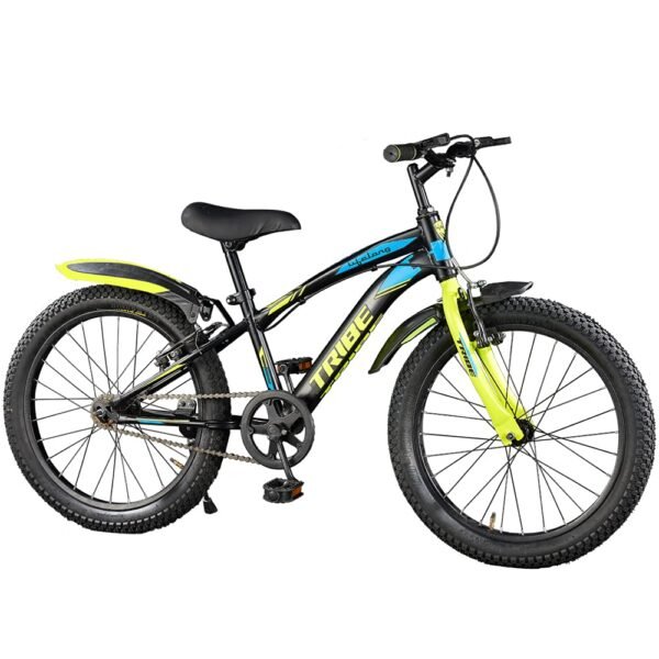 Lifelong 20T Cycle for Kids 5 to 8 Years - Bike for Boys and Girls - 85% Pre-Assembled, Frame Size: 12" - Suitable for Children 3 Feet 10 Inch+ Height - Unisex Cycle (Tribe, Yellow & Black),Rigid