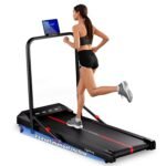Lifelong 4.5HP Walking Pad Treadmill | Max Speed 10 km/h | LED Display | Under Desk Treadmill for Home Foldable | Walking Pad for Home Gym | Gym Equipment for Workout | 100 kg Capacity