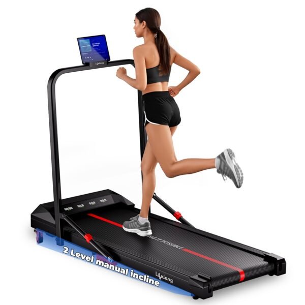 Lifelong 4.5HP Walking Pad Treadmill | Max Speed 10 km/h | LED Display | Under Desk Treadmill for Home Foldable | Walking Pad for Home Gym | Gym Equipment for Workout | 100 kg Capacity