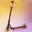 Lifelong Foldable Kick Scooter for Kids 5+ Years | Aluminum Body, 4-Level Adjustable Handlebar | 120kg Capacity | Baby Scooter for Boys & Girls | Outdoor Toy, Ride-on Fun | Purple & Yellow