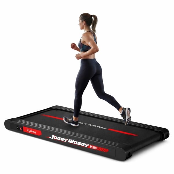 Lifelong Joggy Woggy Plus Walking Pad for Home | 4.5 HP Treadmill with Vibration Plate | 3-in-1 Walk, Jog & 4 Vibration Modes | LED Display | 0–8 km/h | Gym Equipment for Home Workout | Supports 120kg