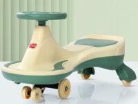 LuvLap Sunny Swing Car, Kids Push Car, Magic Car for Kids, Comfortable Seats & Durable, Ride On Magic Car for 3+ Years Baby Boy & Girl, Beige & Green