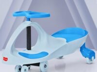 LuvLap Sunshine Swing Car for Kids, Comfortable Seats & Durable, Smooth Wheels, Baby Car, Magic Toy, Push Ride On, 3+ Years, Birthday Gift for Baby Boys & Girls, Blue