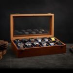 Luxury Watch Case Storage Collection, Watch box for men and women,Wrist Watch Display Box Organizer for Men and Women 12 Slots, Gift For Him,Christmas, Valentine;s Day, Dark Indian Rosewood Made