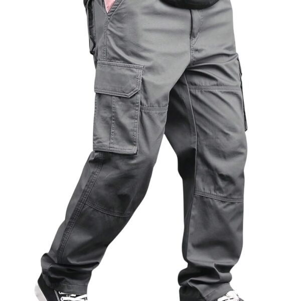 Lymio Cargo for Men | Cotton Cargo Pant | Drawstring Waist Pant (Also Available in Plus Sizes) (46-49)