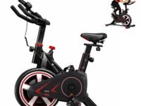 MAXPRO MP007 Spin Bike | Exercise Cycle for Home | 100KG Capacity | 8KG Flywheel | Adjustable Resistance | Silent Belt Drive |4way Adjustable Comfortable Seat Cushion | Indoor Cardio Workout Fitness Bike