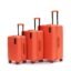 MOKOBARA Aisle Trunk Set of 3 Trolley Bag (55.5cm 65cm 76.5cm) Orange | Cabin 40L Check-in 70L Check-in Large 105L Polycarbonate Hardshell Frosted Hardware TSA Lock 8 Silent Wheels 30+ Days Travel