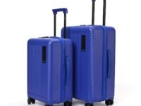 MOKOBARA Transit Set of 2 Trolley Bag (54cm 64cm) Navy Blue | Cabin 40L Check-in 65L Lightweight Polycarbonate Hardshell TSA Lock YKK Zipper 8 Silent Wheels 18-21 Days Travel Suitcase