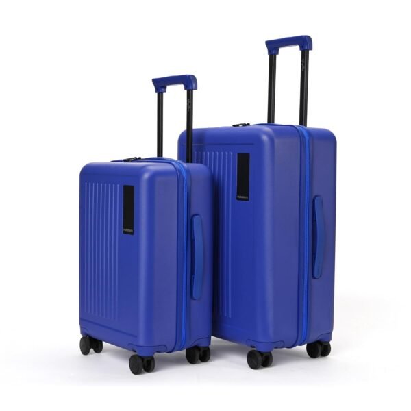 MOKOBARA Transit Set of 2 Trolley Bag (54cm 64cm) Navy Blue | Cabin 40L Check-in 65L Lightweight Polycarbonate Hardshell TSA Lock YKK Zipper 8 Silent Wheels 18-21 Days Travel Suitcase