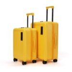 MOKOBARA Transit Set of 2 Trolley Bag (54cm 64cm) Yellow | Cabin 40L Check-in 65L Lightweight Polycarbonate Hardshell TSA Lock YKK Zipper 8 Silent Wheels 18-21 Days Travel Suitcase