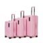 MOKOBARA Transit Set of 3 Trolley Bag (54cm 64cm 74cm) Pink | Cabin 40L Check-in 65L Check-in Large 100L Polycarbonate Hardshell 360° 8 Silent Ninja Wheels Premium Zipper 30+ Days Travel