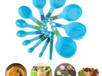 Measuring Spoons,12 Piece Plastic Measuring Cup and Spoon Set,Measuring Cups Stackable for Measuring Dry and Liquid Ingredients for Baking and Cooking