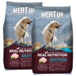 Meat Up Adult Dry Dog Food 6kg (3kg + 3kg) | Chicken Flavour | Glucosamine for Healthy Joints & Bones | Enriched with Vitamins & Minerals | Supports Digestive Health