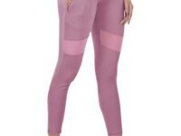 Mehrang Active Yoga Pants for Women Gym High Waist with Pocket, Tummy Control, Workout Pants 4 Way Stretch Yoga Leggings