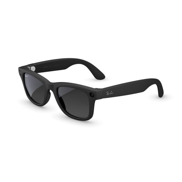 Meta Ray-Ban (Gen 2), Wayfarer, Matte Black | Smart AI Glasses for Men, Women, 2X Battery Life, 3K Ultra HD Resolution, 12 MP Ultra-Wide Camera, Audio, Video. Polarized Gradient Graphite Lenses