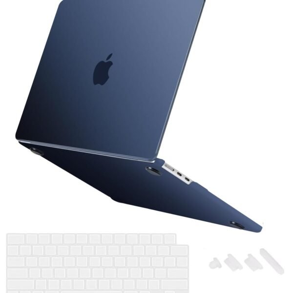 Midkart Case Compatible with MacBook Air 13.6 inch M5 M4 M3 M2 Release 2026-2022 A3449 A3240 A3113 A2681 Ultra-Thin Slim Natural Color Hard Shell for MacBook Air 13 inch Case, Midnight BlueTranslucent