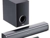 Mivi Fort H120 Soundbar - 120W Home Theatre Sound Bar, 2.1 Channel, 2 in-Built Speakers and 1 External Subwoofer, Multiple EQ & Input Modes, Made in India Sound bar for TV