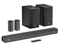 Mivi Nex 900 Dolby Audio Soundbar (New Launch)| 900W Signature Sound | 5.2 Channel Home Theatre System with Dual Subwoofers and Satellites | Nex Surround Sphere Tech | Bluetooth v5.3