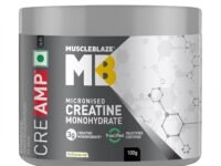 MuscleBlaze Micronised Creatine Monohydrate CreAMP Powder, 100g