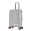 Nasher Miles Paris Hard-Sided Polypropylene Check-in Luggage 24 inch | 65cm | 8 Wheels Medium Trolley Bag for Travel | Suitcase (Grey)