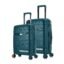 Nasher Miles Paris Hard-Sided Polypropylene Luggage Set of 2 | 55cm & 65cm | 8 Wheels Small & Medium Trolley Bag for Travel | Suitcase (Dark Green)