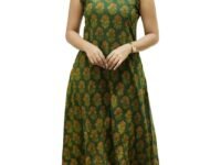 Nermosa Women Pure Cotton Kurta Palazzo Set | Sleeveless Printed Kurta with Palazzo Pants | Summer Friendly, Office Wear Co-Ord Set