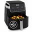 Ninja Air Fryer MAX PRO, 6.2L Air Fryer Oven 2-Year Warranty, Oil-Free Cooking, Max Crisp Technology, Variable Air Flow, Chemical Free Cooking Surface, 6-in-1 Air Fry, Roast, Bake & Reheat, Black
