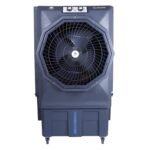 Novamax Rambo 100 Litres Powerful Air Cooler| 100% Copper Heavy-Duty Motor| 20-Inch Large Aero Fan Upto 125ft Air Throw| High-Density Honeycomb Pads| 3 Speed Settings| Inverter Compatible| Grey