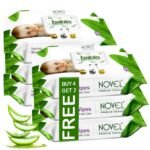 Novel Baby Wet Wipes 80 Wipes x Pack of 6 (480 Wipes) | Aloe Vera, Chamomile, Vitamin E Enriched | pH Balanced, Alcohol, Hypoallergenic & Paraben-Free | Soft Gentle Baby Wipes with Lid