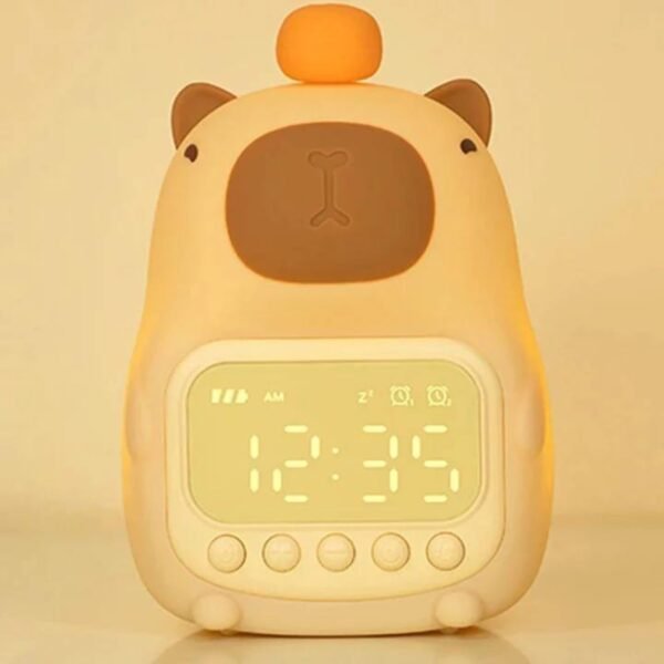 One94Store Bear Shape Digital Alarm Clock with LED Display & Night Light | Snooze, Timer, Temperature | Kids Bedside Clock for Bedroom & Home Décor