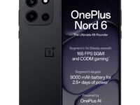 OnePlus Nord 6 | 8GB+256GB | Pitch Black | Snapdragon 8s Gen 4 | Segment's First Stable 165FPS Gaming | Segment's Largest 9000mAh Battery | Most Complete IP Rating | Personalized AI