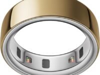 Oura Ring 4 - Gold - Size 8 - Sleep, Activity, Women’s Health, AI Advisor, Up to 8 Days of Battery Life, Size Before You Buy, Android & iOS Compatible
