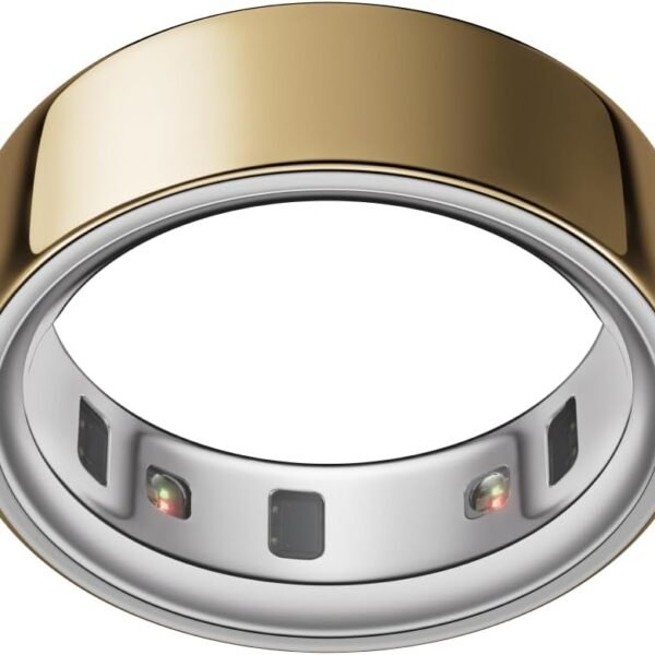 Oura Ring 4 - Gold - Size 8 - Sleep, Activity, Women’s Health, AI Advisor, Up to 8 Days of Battery Life, Size Before You Buy, Android & iOS Compatible