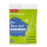PEE BUDDY Disposable Toilet Seat Covers - 20 Sheets | No Direct Contact with Unhygienic Seats | Easy To Dispose | Nature Friendly | Must Have for Women and Men