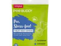 PEE BUDDY Disposable Toilet Seat Covers - 20 Sheets | No Direct Contact with Unhygienic Seats | Easy To Dispose | Nature Friendly | Must Have for Women and Men