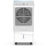 PG Power Guard Ice Max Plus 65L Air Cooler| High Speed Fan | Honey Comb Pad |Biggest Ice Chamber | 4 Way Deflection |Tougned Glass |Fountain Technology |Works On Inverter | 15 Years Warranty (White)