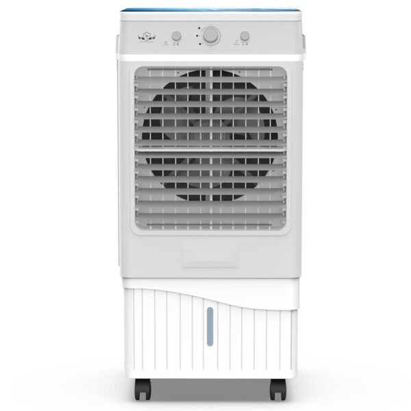 PG Power Guard Ice Max Plus 65L Air Cooler| High Speed Fan | Honey Comb Pad |Biggest Ice Chamber | 4 Way Deflection |Tougned Glass |Fountain Technology |Works On Inverter | 15 Years Warranty (White)