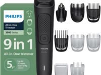 Philips India's No.1 Men's Trimmer* | One stroke beard trimming | All-in-One Grooming Kit- Face, Hair, Body | Ear/Nose attachment | Safe for Sensitive Skin | 60 mins runtime | 5yr warranty* | MG3927