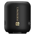 Portronics SoundDrum 1 12W TWS Portable Bluetooth Speaker with Powerful Bass, Bluetooth 5.3V, 360° Surround Sound, USB Drive in, Type C Fast Charging(Black)
