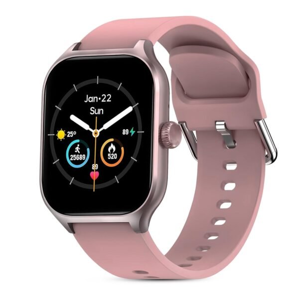 PunnkFunnk H9 Smart Watch 2.01" TFT Display, Bluetooth 5.0 with 100+ Sports Mode, Heart Rate & Blood Oxygen Monitor, Call & Message Reminders Compatible with Android & iOS, IP67 Waterproof(Pink)