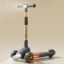 R for Rabbit Road Runner Blaze Foldable Kick Scooter for Kids with 4 Level Adjustable Height, PU LED Wheels, Lights and Music for 3+ Years Baby Boy & Girl of Upto 75kg Weight (Black Gold)