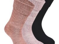 RC. ROYAL CLASS Women Woolen Winter Wear Thermal Thumb Socks, Calf Length Terry Thick Towel Cushioned, Warm & Cozy Thermal Thumb Socks For Women (Pack of 3 Pairs)
