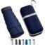 REXERA UV Travel Mini Folding Ultra Compact pastel Umbrella with Hard Case, Manual Open 6 Ribs Lightweight Premium Portable, Windproof Small Sun & Rain Pocket Umbrella for Men and Women- Use in Rain & Summer