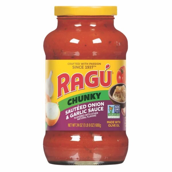 Ragu Sautéed Onion and Garlic Pasta Sauce, 680g