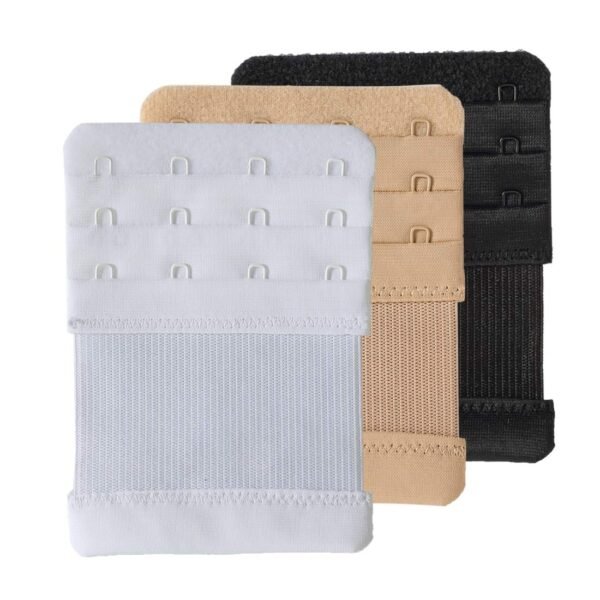 SAMGU Women's Bra Extenders 3 Hook Elastic Stretchy Bra Extension Strap