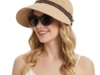 SANNIDHI® Summer Caps for Women Wide Brim Sun Hats Sun Visor Cap for Women Fashion Outdoor Lightweight Packable UV Protection Ladies Hat for Travel, Daily, Hiking, Golfing