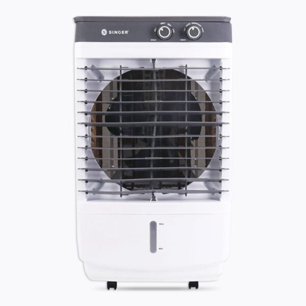 SINGER New 27L Aero Ultima Personal Air Cooler For Home | High Speed Fan | 30 FT Powerful Air Throw | Inverter Compatible | Cooler For Home | 3 Years Warranty【White】